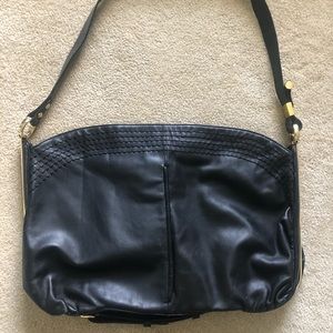 Jimmy Choo black leather bag